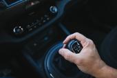 Detail of Hand in gear shift